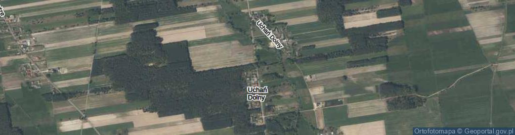 Zdjęcie satelitarne Uchań Dolny ul.
